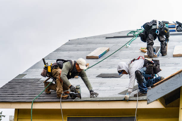 Professional Gutter Installation technician working in Occoquan, VA